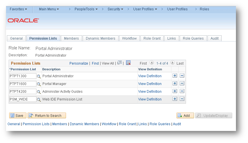 Assign Permission List