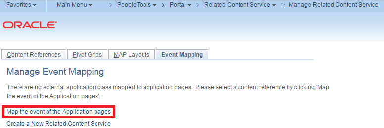 Map Event of App Package